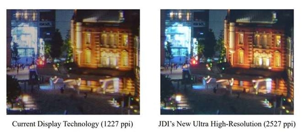 2.15英寸可达2527PPI！日本JDI开发全球最高分辨率玻璃基屏幕(日本 屏幕)