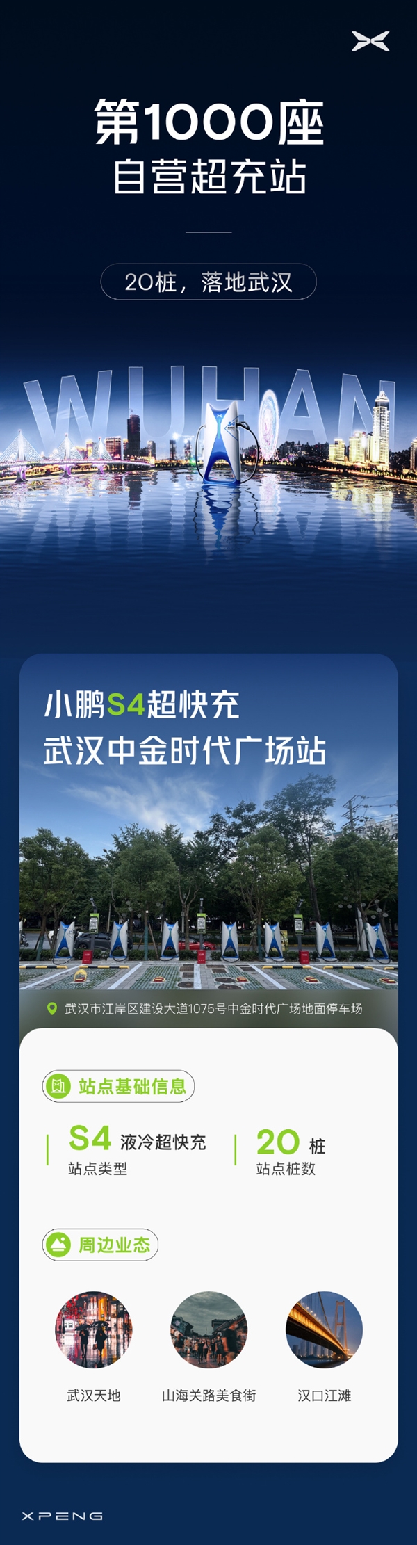 里程碑！小鹏第1000座自营超充站建成800KW液冷超快充来了(小鹏超级充电站数量)